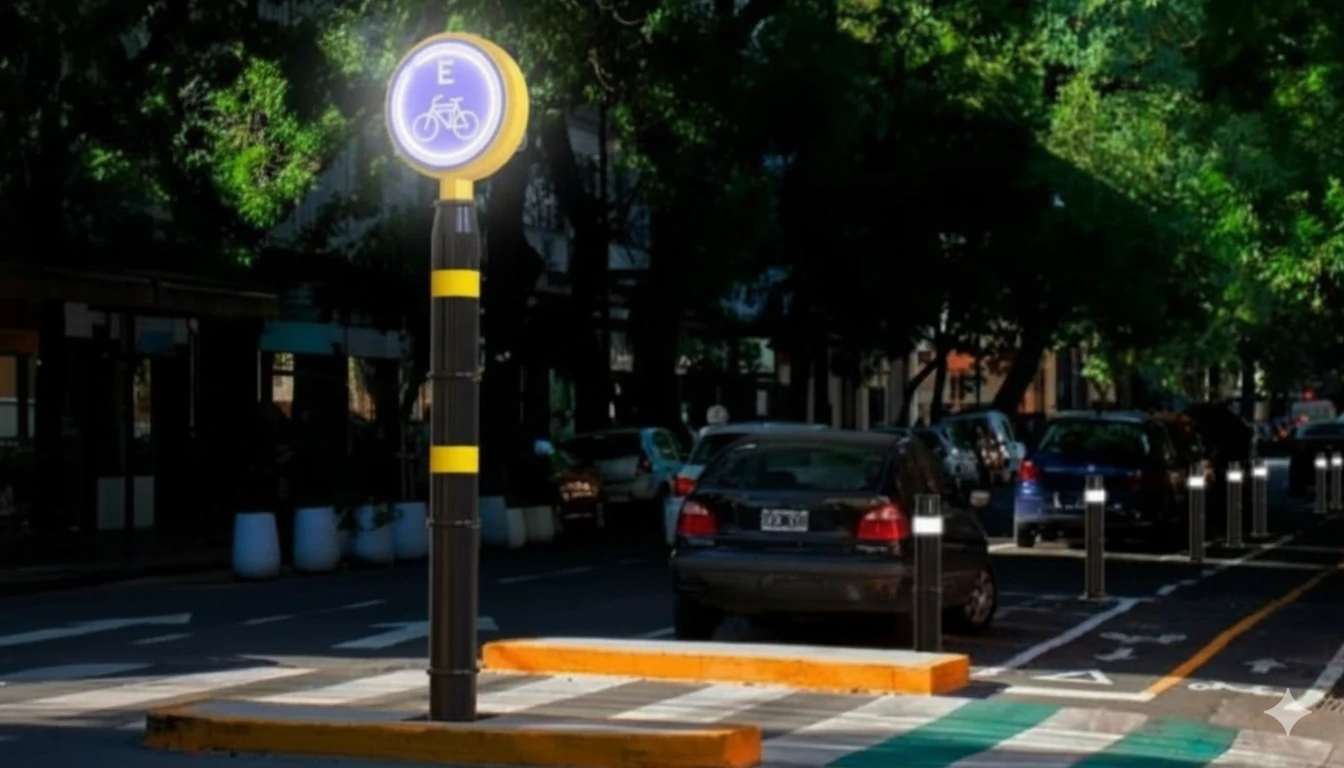 Bolardo Multiusos Solar